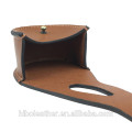 Custom Logo Genuine Leather Reel Case, Leather Bag For Fly Fishing Tackle